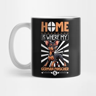 Home is with my German Pinscher Mug